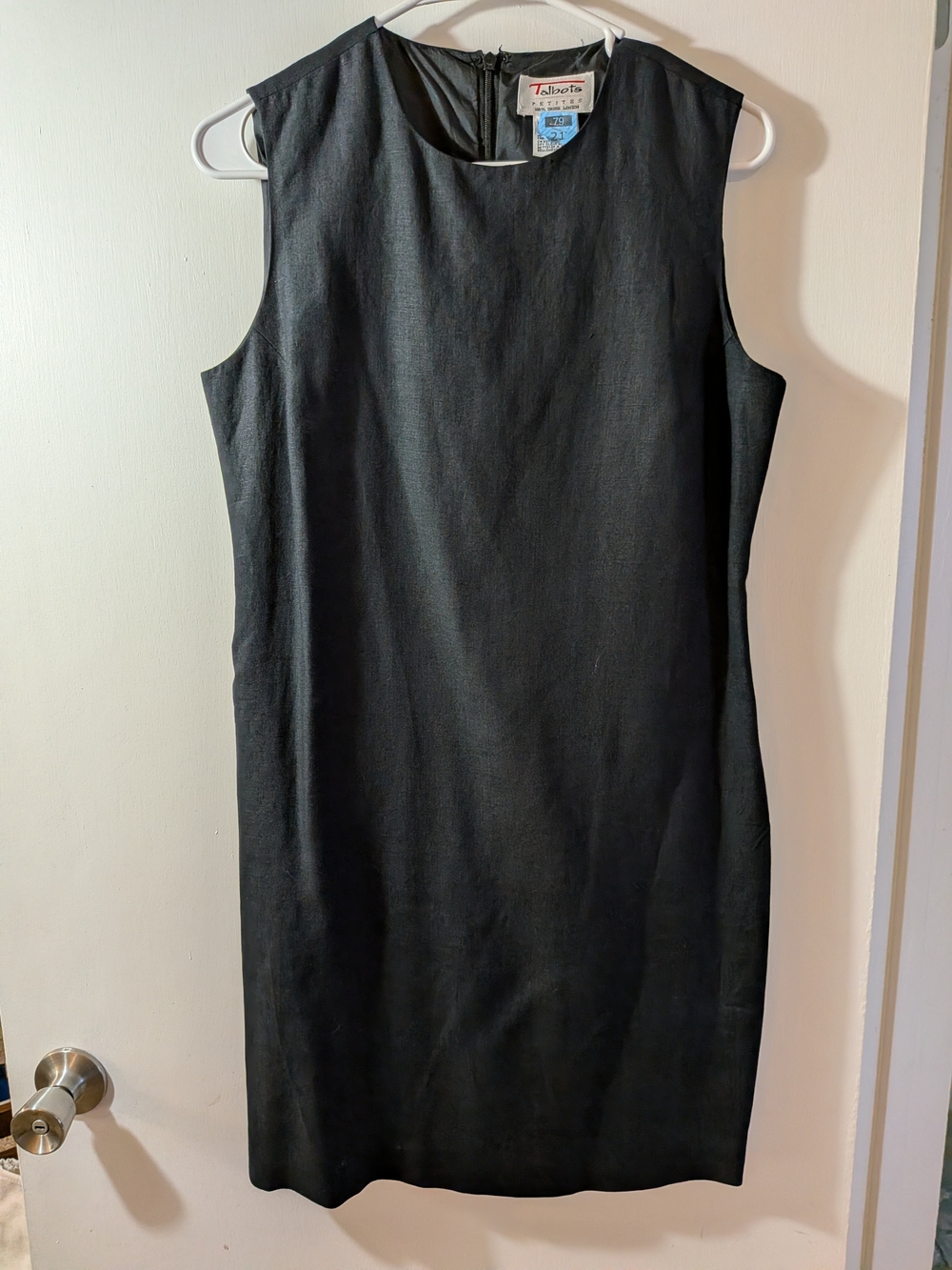 Talbots Black Sleeveless Sheath Dress